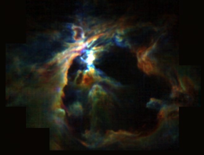 Приподнята завеса над формированием звезд в туманности Ориона - фото