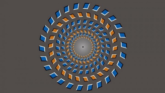 Почему мозг заставляет оптическую иллюзию двигаться? - фото