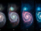 В НАСА показали как меняется внешний вид галактики на разных длинах волн света