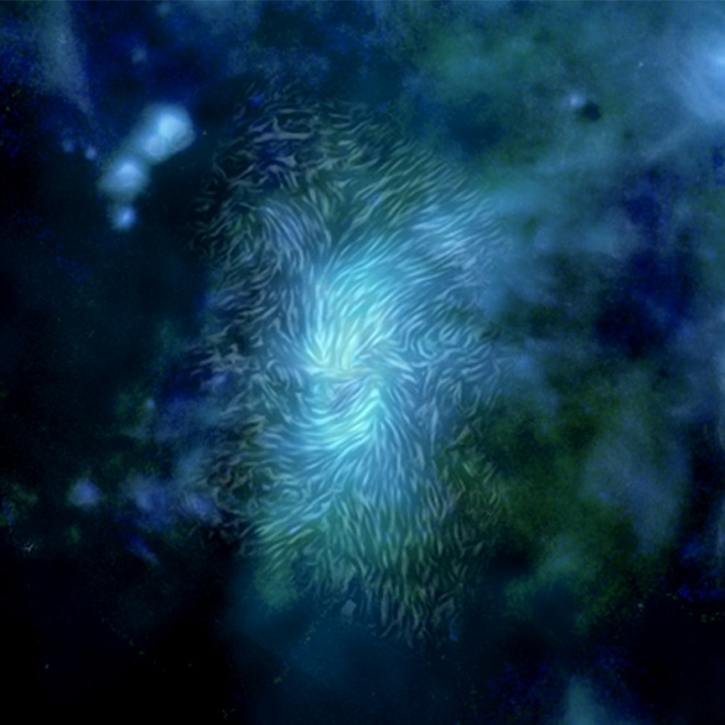 Магнитное поле контролирует центральный регион Млечного пути - фото