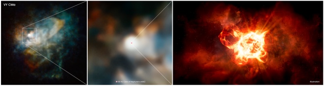 Тайна затемнения звезды-монстра - фото