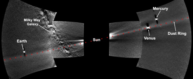 Получен первый полный обзор орбитального кольца пыли Венеры - фото