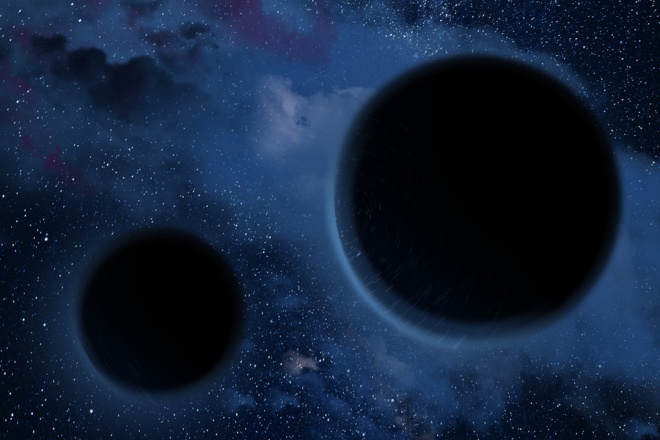 Сверхмассивные черные дыры пожирают газ так же, как их мелкие коллеги - фото