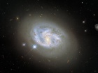 Фото спиральной галактики среди друзей