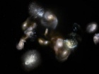 Огромный протокластер со сливающимися галактиками в ранней Вселенной
