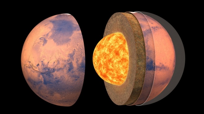 Марс имеет большое жидкое ядро — раскрыта внутренняя структура Красной планеты - фото