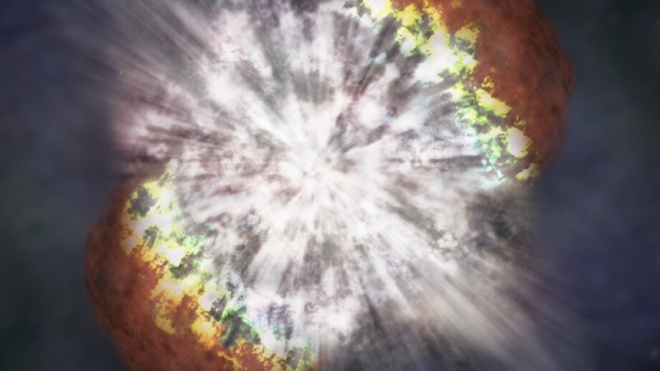 Детальный взгляд на самые ранние моменты взрыва сверхновой - фото