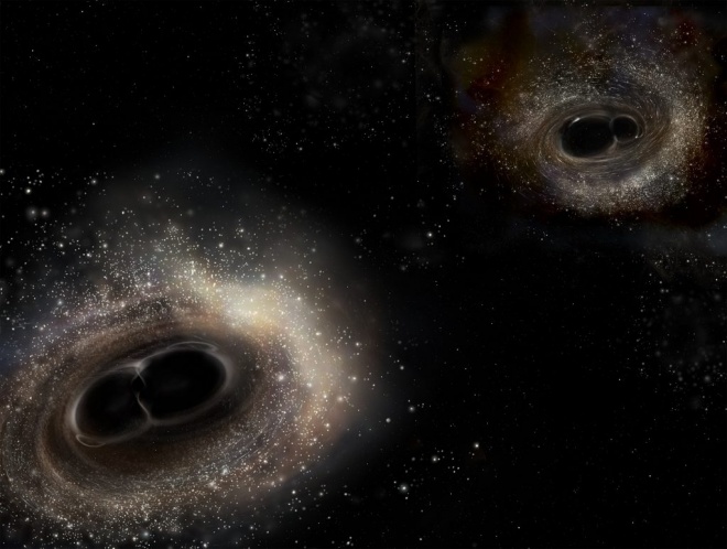 Кроме гравитационных волн, есть ли еще способы выявить слияние черных дыр - фото