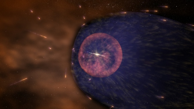 Изучение края магнитного пузыря Солнца - фото