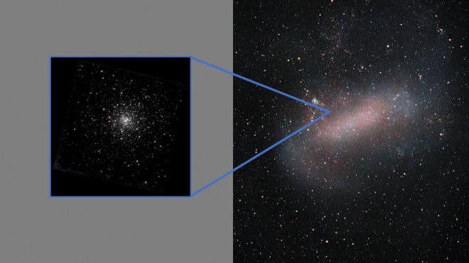 Карликовая галактика поглотила еще меньшую галактику - фото