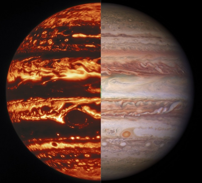 Миссия "Юнона" раскрывает глубину и структуру красного пятна и разноцветных полос Юпитера - фото