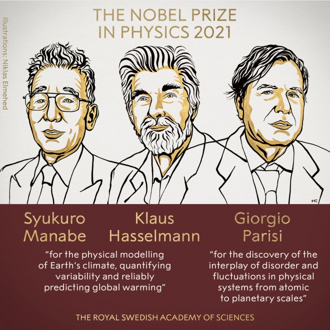 Нобеля по физике разделят трое ученых: климат и другие сложные явления - фото