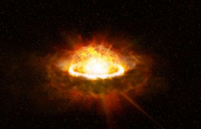 Зафиксирована самая быстрая оптическая вспышка, излучаемая новорожденной сверхновой - фото