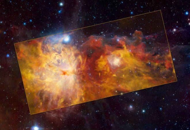 Очаг Ориона: ESO обнародовала новое изображение туманности Пламя - фото