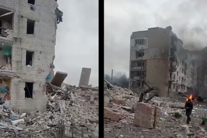 Россияне ударили по жилым домам в Бородянке - фото