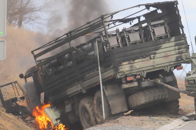 Тероборона уничтожила технику врага в Черниговской области - фото