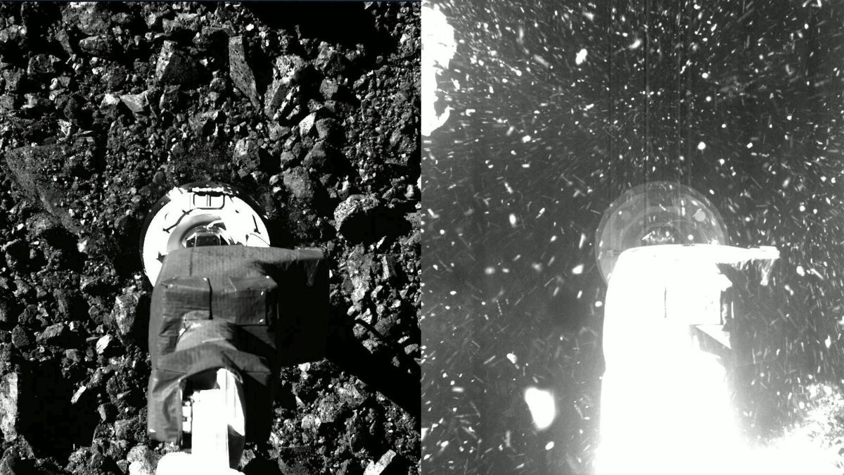 Поверхность астероида Бенну подобна бассейну с пластиковыми шариками - фото