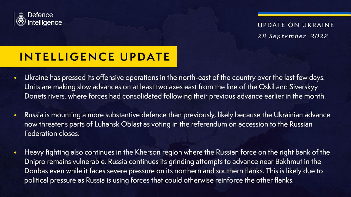 Украинское наступление на северо-востоке в активной фазе, - британская разведка - фото