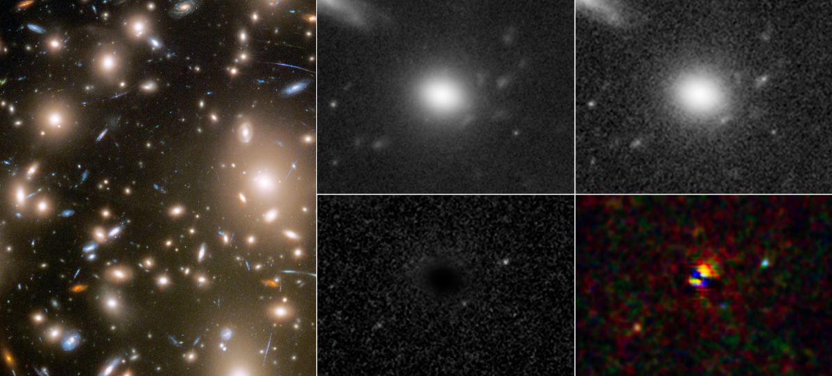 Хаббл показал в ранней Вселенной три лица эволюционирующей сверхновой - фото