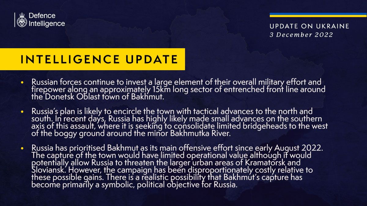 Британская разведка: взятие Бахмута для россии - символическая, политическая цель - фото
