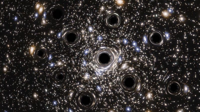 “Карнавалы” черных дыр могут производить сигналы, наблюдаемые детекторами гравитационных волн - фото