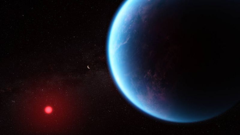 "Уэбб" обнаружил метан и углекислый газ в атмосфере экзопланеты в обитаемой зоне - фото
