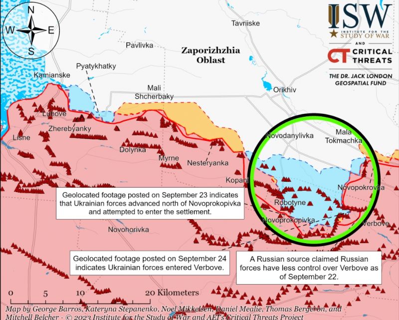 В ISW назвали вероятные причины растратных российских контратак в районе Орехово - фото