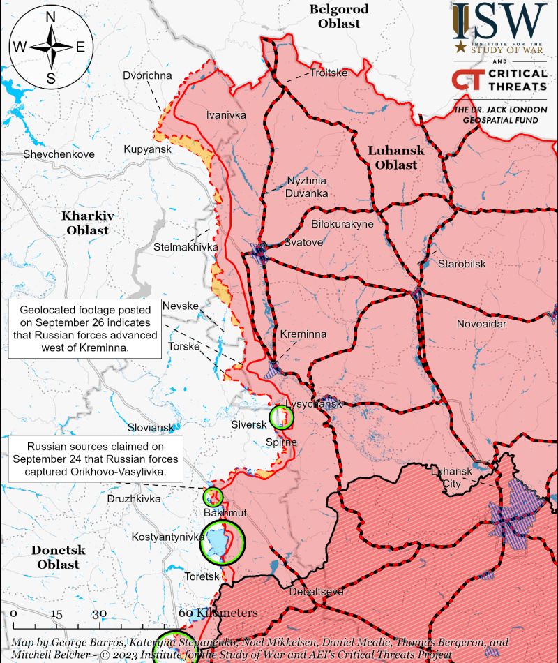 В ISW видят снижение темпа наступления со стороны оккупированной части Луганщины - фото