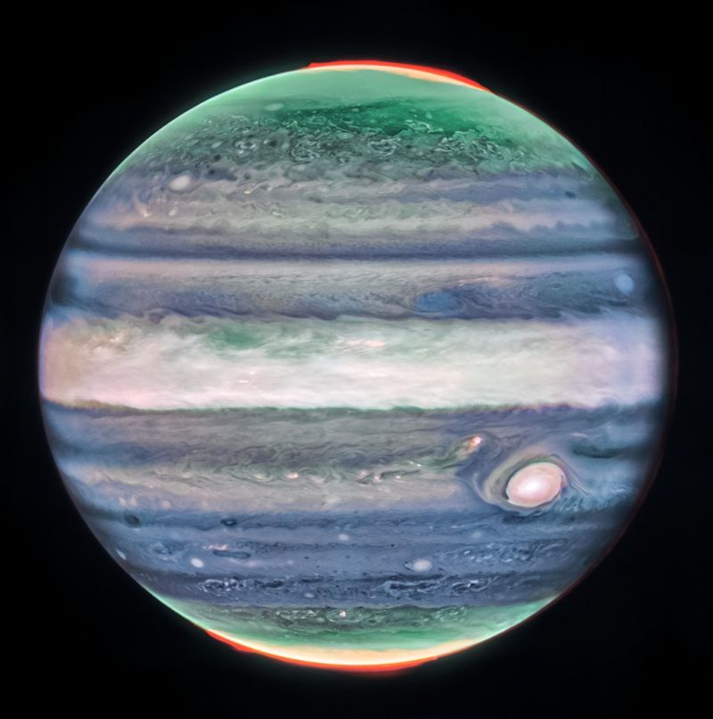 В атмосфере Юпитера обнаружена новая и высокоскоростная особенность - фото