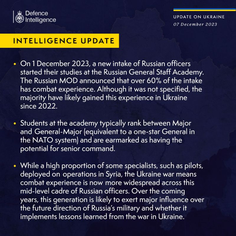 Будущее высшее командование рф со своим опытом в Украине повлияет на развитие российской армии, - британская разведка - фото