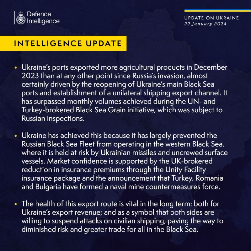 В британской разведке указали, почему так вырос украинский экспорт через Черное море - фото