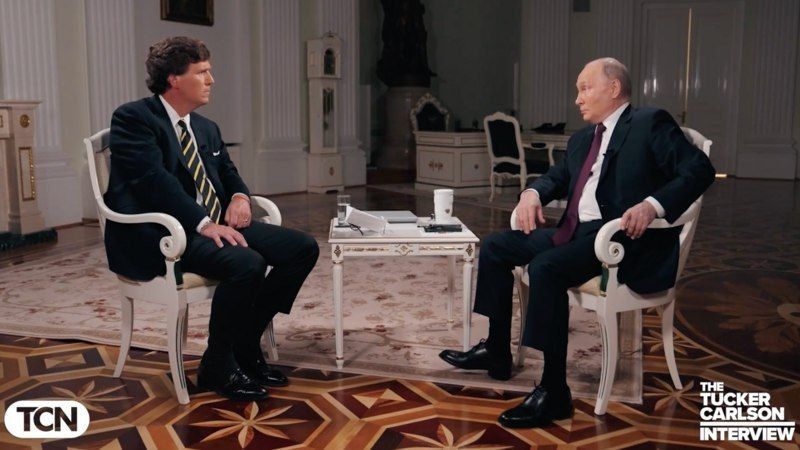 ISW: в интервью Карлсону путин продвигал для Запада свою давнюю ложь о заинтересованности в переговорах - фото