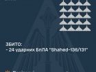 Сбито 24/26 «шахедов», но еще один летает