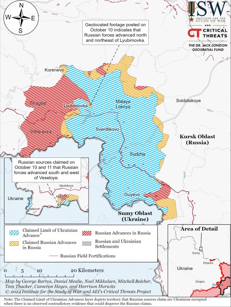 В ISW указали вероятные причины активизации российских войск на Курщине - фото