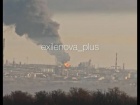 В Уфе в результате атаки горит нефтеперерабатывающий завод