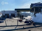 Рашисты атаковали в Киеве АЗС и здание «Киевстара»